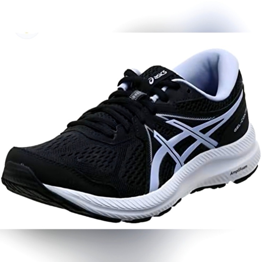 ASICS Women’s Gel-Contend 7 black with white and light lilac size 5 1/2